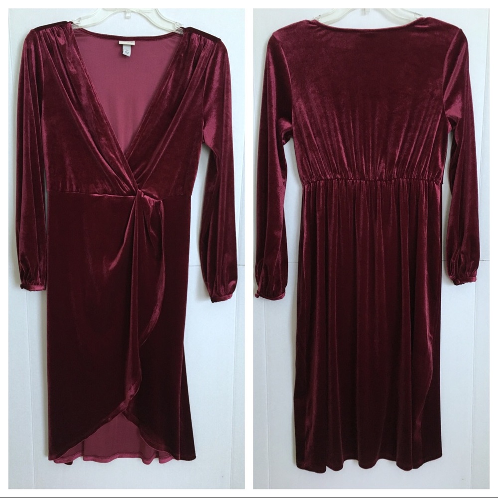 💛Andeawy Suede Burgundy dress💛